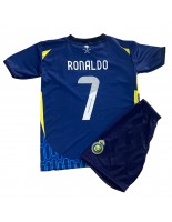 Al-Nassr Cristiano Ronaldo #7 Bortedraktsett Barn 2024-25 Korte ermer (+ bukser)